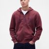 Bluza z kapturem VintageSoft Arch Logo na zamek dla dorosłych