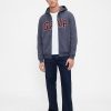 Bluza z kapturem VintageSoft Arch Logo na zamek dla dorosłych