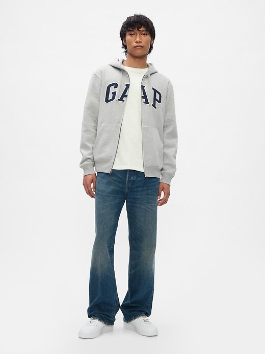 Bluza z kapturem VintageSoft Arch Logo na zamek dla dorosłych Bluza z kapturem VintageSoft Arch Logo na zamek dla dorosłych