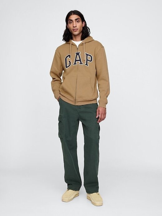 Bluza z kapturem VintageSoft Arch Logo na zamek dla dorosłych Bluza z kapturem VintageSoft Arch Logo na zamek dla dorosłych