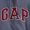 Bluza z kapturem VintageSoft Arch Logo na zamek dla dorosłych