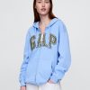Bluza z kapturem VintageSoft Arch Logo na zamek dla dorosłych