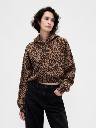 Bluza z kapturem VintageSoft Crop Logo