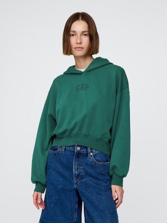Bluza z kapturem VintageSoft Crop Logo