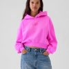 Bluza z kapturem VintageSoft Crop Logo