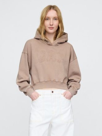 Bluza z kapturem VintageSoft Crop Logo