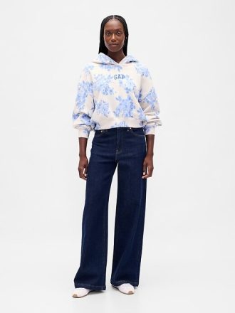 Bluza z kapturem VintageSoft Crop Logo