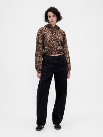 Bluza z kapturem VintageSoft Crop Logo