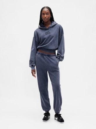 Bluza z kapturem VintageSoft Crop Logo