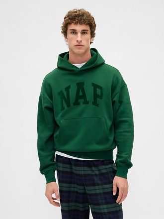 Bluza z kapturem VintageSoft NAP z logo