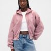 Bluza z kapturem VintageSoft z zamkiem błyskawicznym i klinem