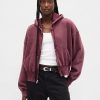 Bluza z kapturem VintageSoft z zamkiem błyskawicznym i klinem