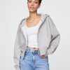 Bluza z kapturem VintageSoft z zamkiem błyskawicznym i klinem
