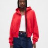 Bluza z kapturem VintageSoft z zamkiem błyskawicznym i klinem