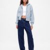 Bluza z kapturem VintageSoft z zamkiem błyskawicznym i klinem