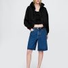 Bluza z kapturem VintageSoft z zamkiem błyskawicznym i klinem