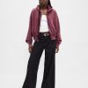 Bluza z kapturem VintageSoft z zamkiem błyskawicznym i klinem