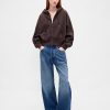 Bluza z kapturem VintageSoft z zamkiem błyskawicznym i klinem