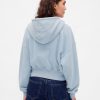 Bluza z kapturem VintageSoft z zamkiem błyskawicznym i klinem