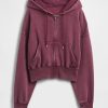 Bluza z kapturem VintageSoft z zamkiem błyskawicznym i klinem