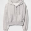 Bluza z kapturem VintageSoft z zamkiem błyskawicznym i klinem