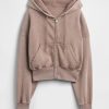 Bluza z kapturem VintageSoft z zamkiem błyskawicznym i klinem