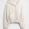 Bluza z kapturem VintageSoft z zamkiem błyskawicznym i klinem