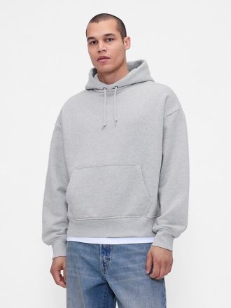 Bluza z kapturem z bardzo grubej tkaniny frotte