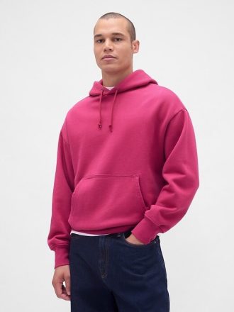 Bluza z kapturem z bardzo grubej tkaniny frotte