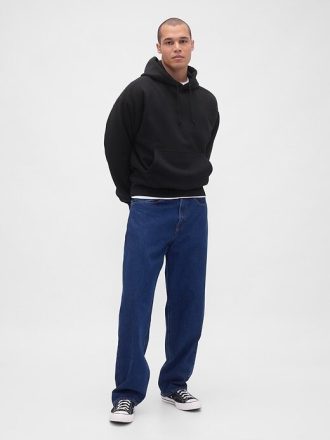 Bluza z kapturem z bardzo grubej tkaniny frotte
