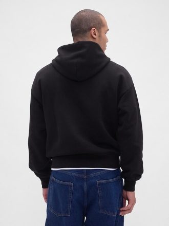 Bluza z kapturem z bardzo grubej tkaniny frotte