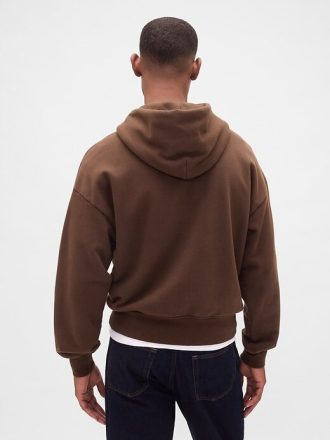 Bluza z kapturem z bardzo grubej tkaniny frotte