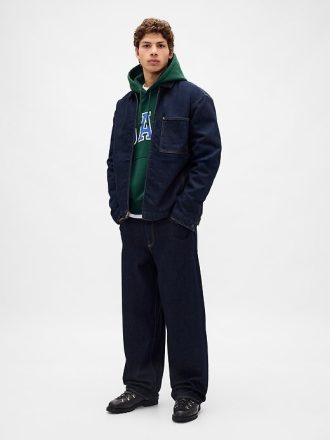 Bluza z kapturem z grubego materiału frotté z logo