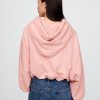 Bluza z kapturem z grubej tkaniny frotté Crop Bubble