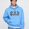 Bluza z kapturem z haftowanym logo Arch o dużej wadze