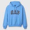 Bluza z kapturem z haftowanym logo Arch o dużej wadze