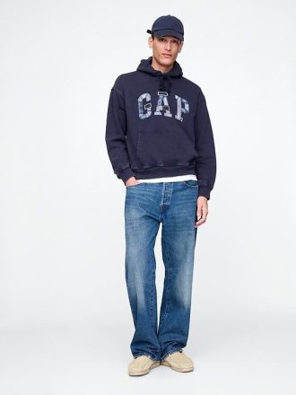 Bluza z kapturem z logo Patchwork