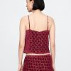 Bluzka Burnout Velvet Crop Cami