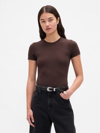 Body z dzianiny jerseyowej z stringami CloseKnit