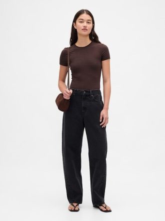 Body z dzianiny jerseyowej z stringami CloseKnit