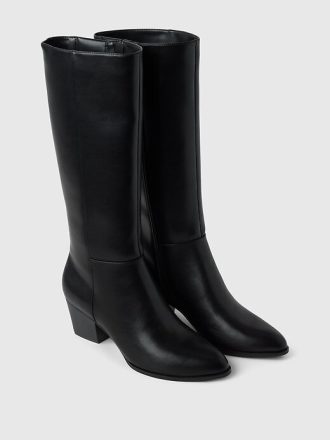 Buty na wysokim obcasie ze skóry wegańskiej