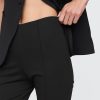 Capri z wysokim stanem i podwójną dzianiną