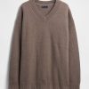 CashSoft Oversize’owy sweter z dekoltem w serek