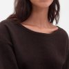 CashSoft Stretch Lantern-Sleeve Crop Sweter