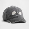 Czapka baseballowa dla dzieci Gap × Disney Tim Burton „Miasteczko Halloween” z czaszką