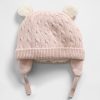 Czapka beanie Baby Bear z podszewką Sherpa Cable Knit