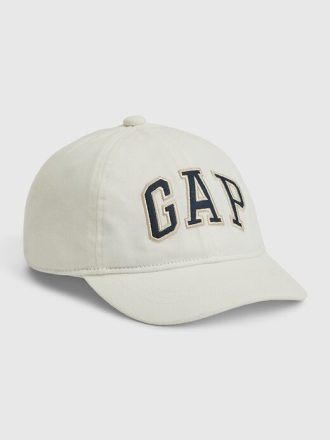 Czapka bejsbolówka dla maluchów z organicznej bawełny z logo Gap Arch