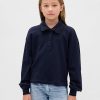 Dziecięca bluza polo z koronką z materiału frotté