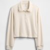Dziecięca bluza polo z koronką z materiału frotté