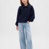 Dziecięca bluza polo z koronką z materiału frotté